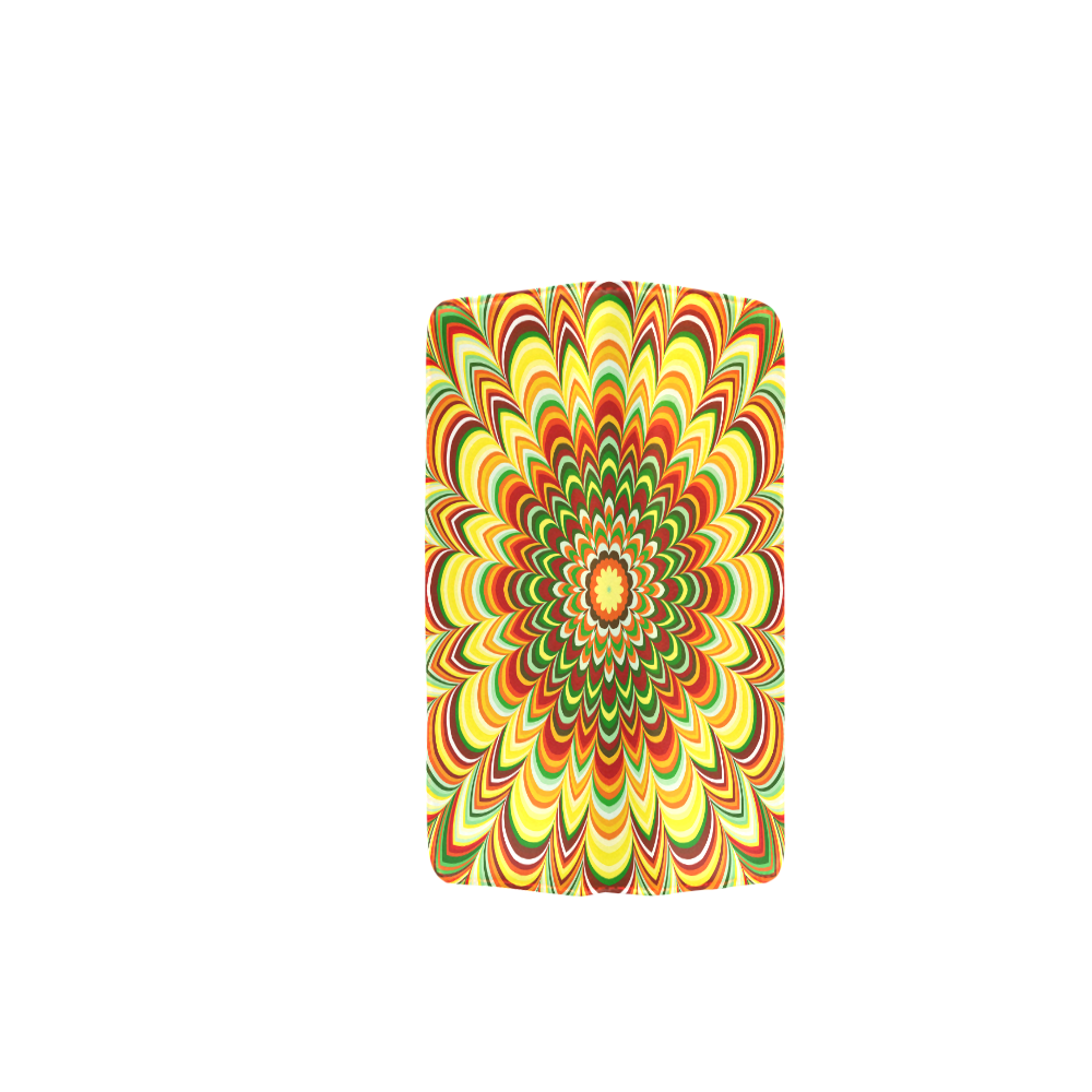 Colorful flower striped mandala Women's Clutch Wallet (Model 1637)