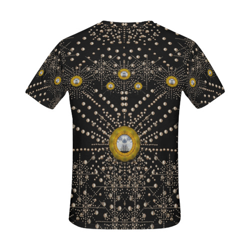 Lace of pearls in the earth galaxy All Over Print T-Shirt for Men (USA Size) (Model T40)