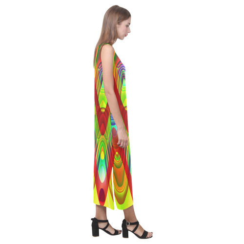 2D Wave #1A - Jera Nour Phaedra Sleeveless Open Fork Long Dress (Model D08)