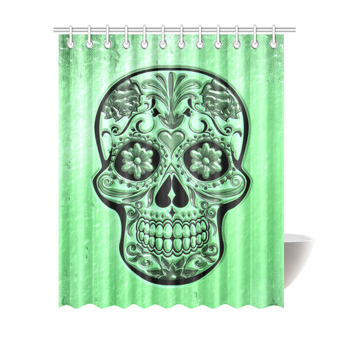 Skull20170484_by_JAMColors Shower Curtain 69"x84"