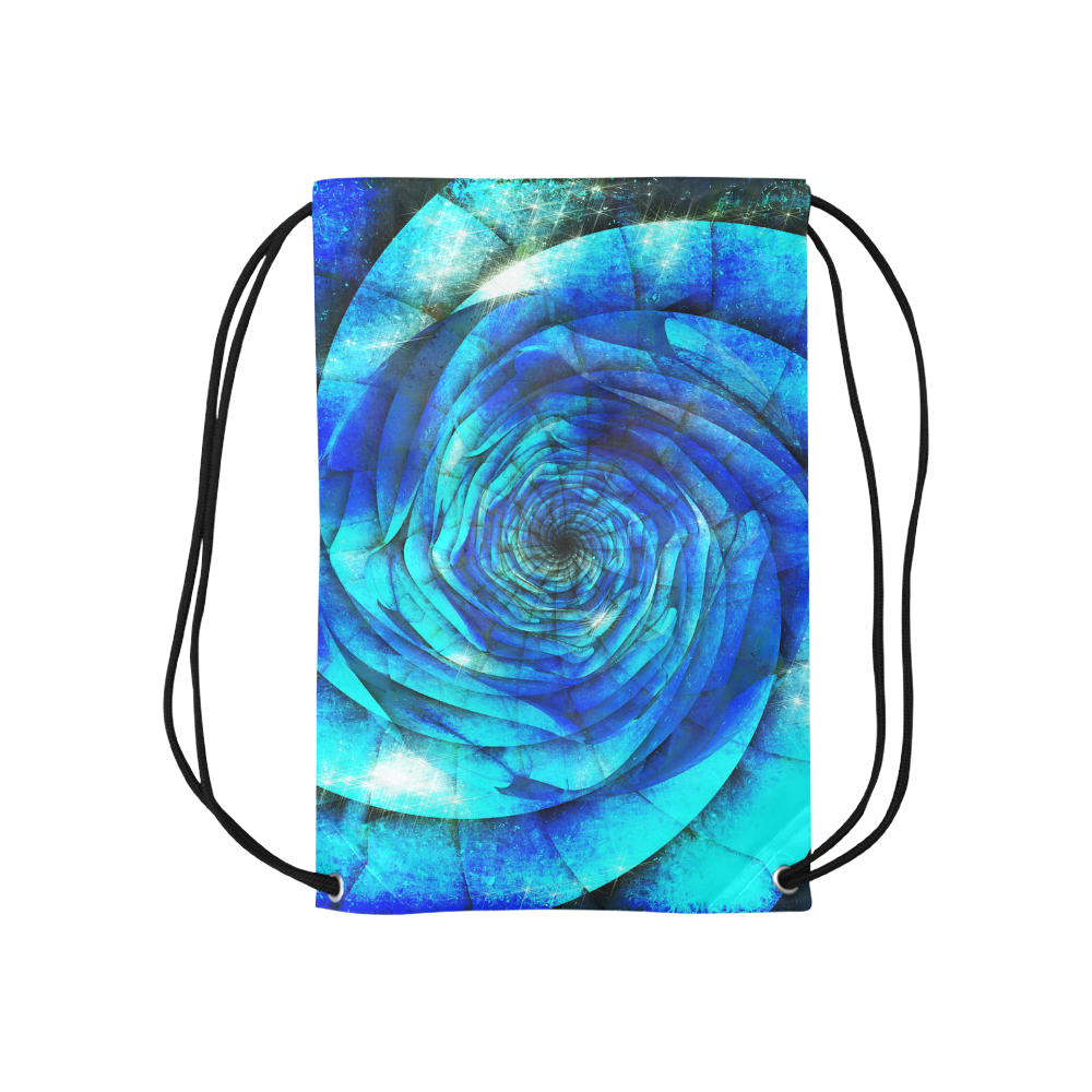 Galaxy Wormhole Spiral 3D - Jera Nour Small Drawstring Bag Model 1604 (Twin Sides) 11"(W) * 17.7"(H)