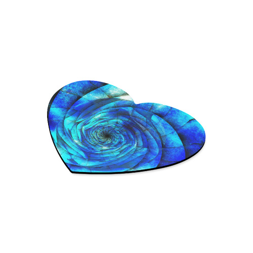 Galaxy Wormhole Spiral 3D - Jera Nour Heart-shaped Mousepad