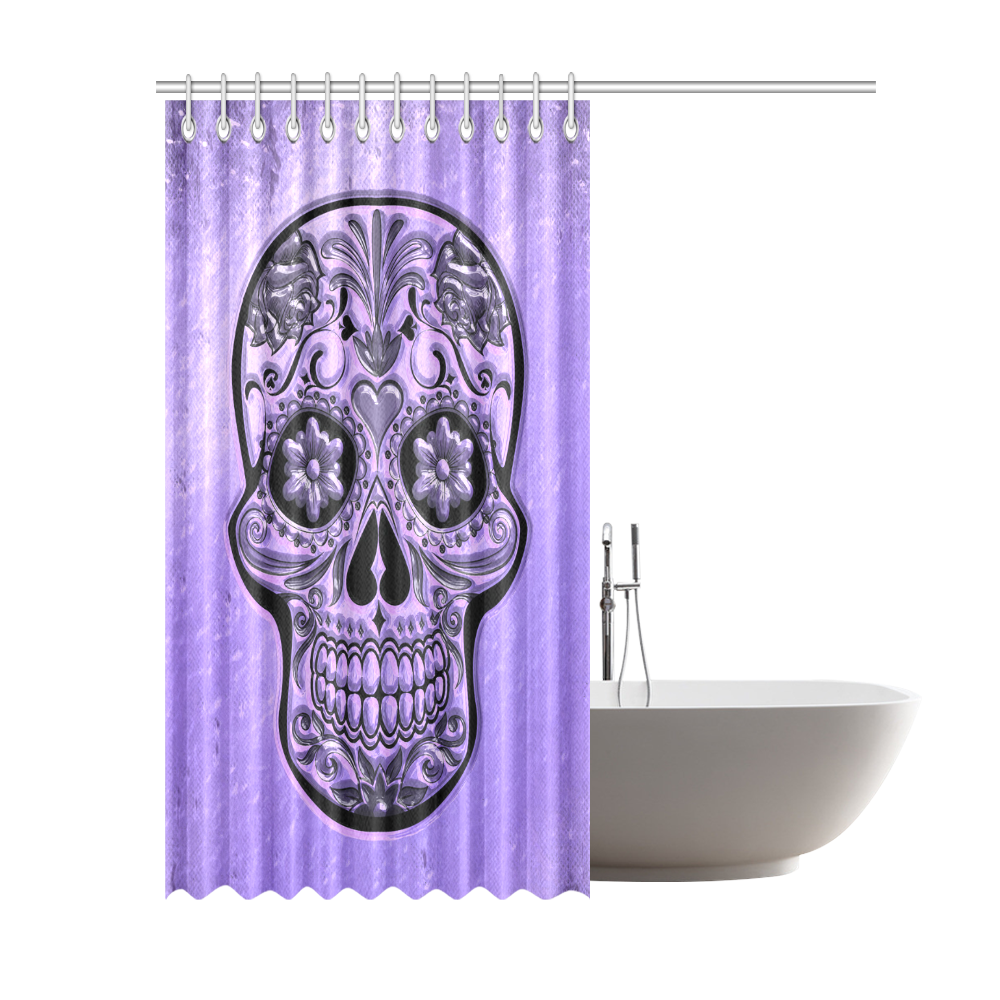 Skull20170488_by_JAMColors Shower Curtain 69"x84"