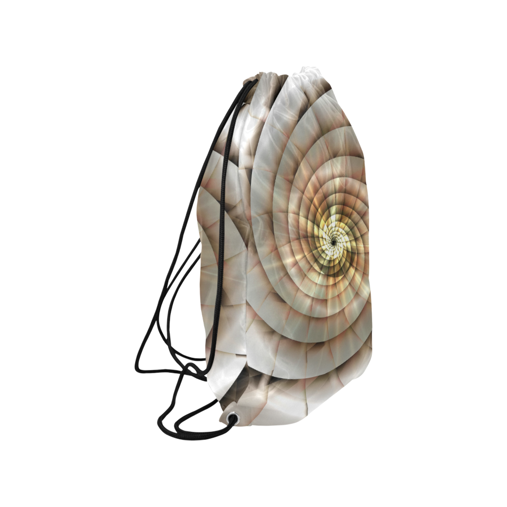 Spiral Eye 3D - Jera Nour Medium Drawstring Bag Model 1604 (Twin Sides) 13.8"(W) * 18.1"(H)