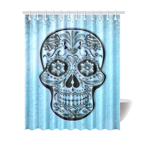 Skull20170486_by_JAMColors Shower Curtain 69"x84"
