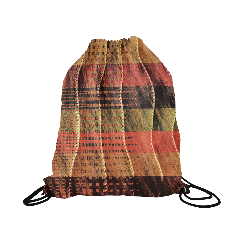 Batik Maharani #6 Vertical - Jera Nour Large Drawstring Bag Model 1604 (Twin Sides)  16.5"(W) * 19.3"(H)