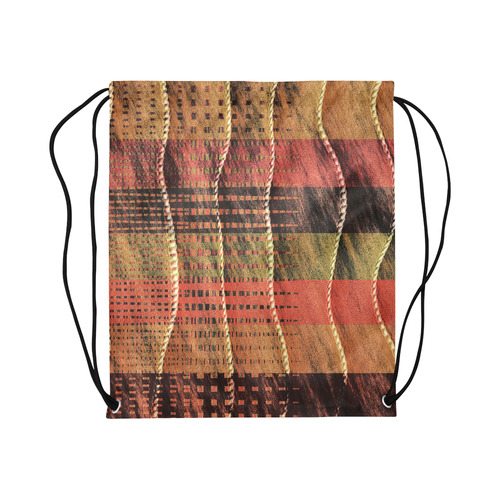 Batik Maharani #6 Vertical - Jera Nour Large Drawstring Bag Model 1604 (Twin Sides)  16.5"(W) * 19.3"(H)