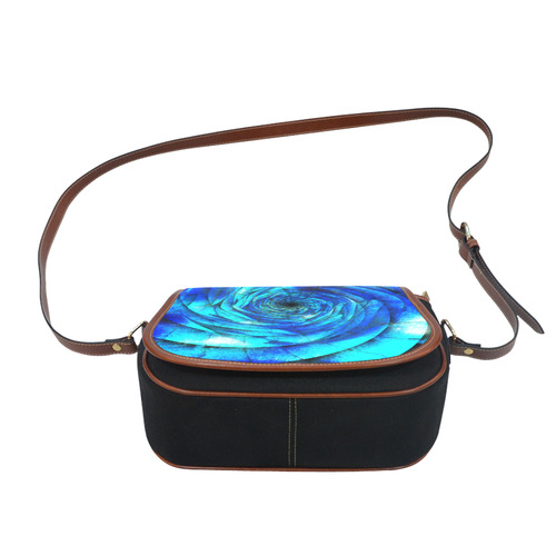 Galaxy Wormhole Spiral 3D - Jera Nour Saddle Bag/Small (Model 1649)(Flap Customization)