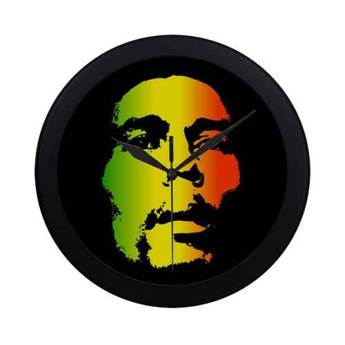 King Of Reggae Bob Marley Circular Plastic Wall clock