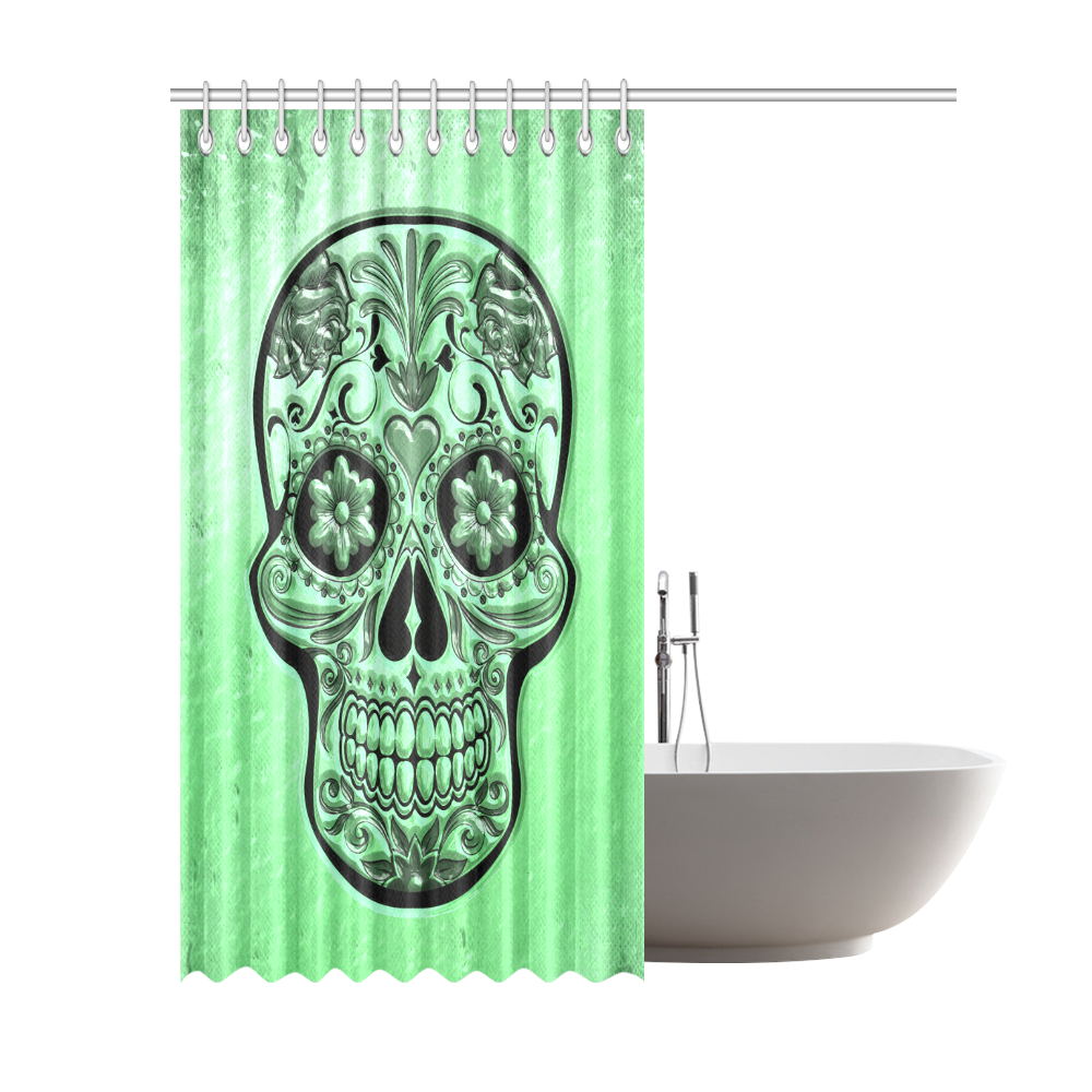 Skull20170484_by_JAMColors Shower Curtain 69"x84"