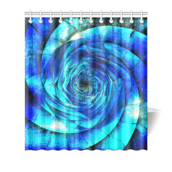 Galaxy Wormhole Spiral 3D - Jera Nour Shower Curtain 66"x72"