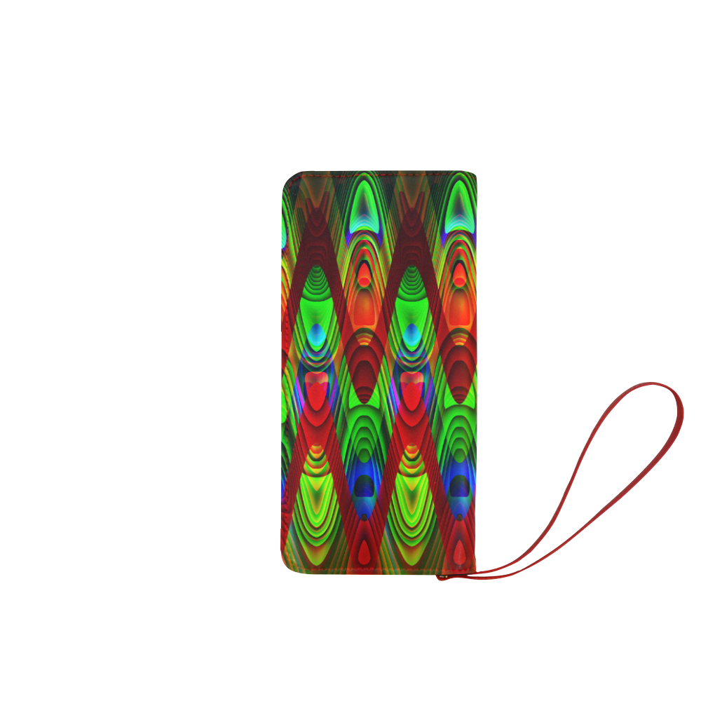 2D Wave #1B - Jera Nour Women's Clutch Wallet (Model 1637)