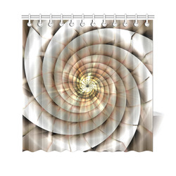 Spiral Eye 3D - Jera Nour Shower Curtain 69"x70"