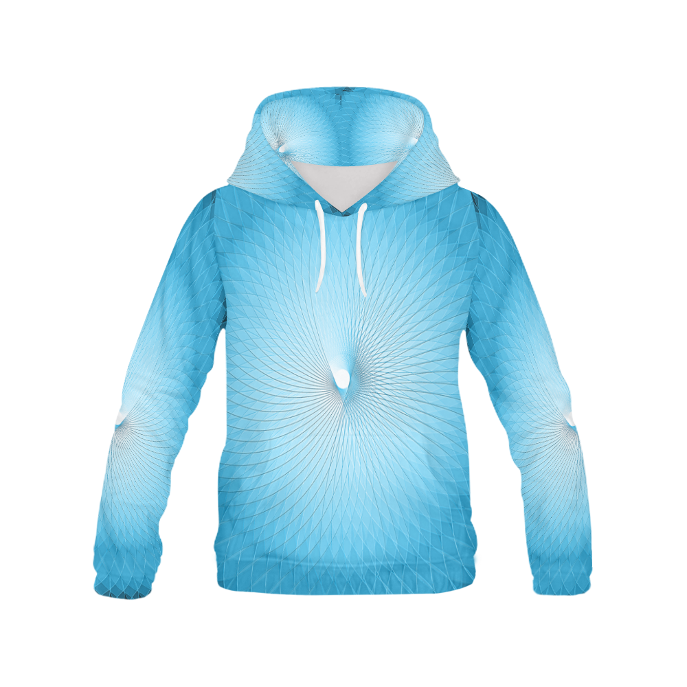 Light Blue Plafond All Over Print Hoodie for Men (USA Size) (Model H13)