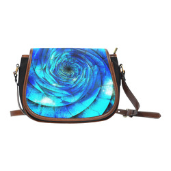 Galaxy Wormhole Spiral 3D - Jera Nour Saddle Bag/Small (Model 1649)(Flap Customization)