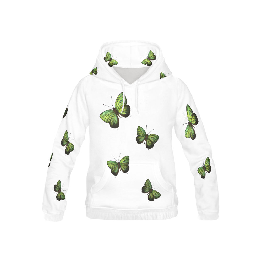 Arhopala horsfield butterflies painting All Over Print Hoodie for Kid (USA Size) (Model H13)
