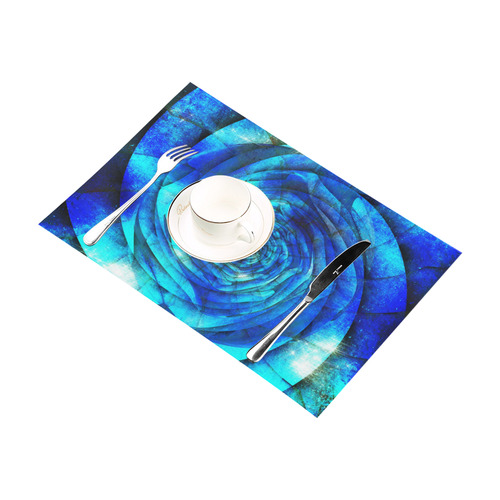 Galaxy Wormhole Spiral 3D - Jera Nour Placemat 12’’ x 18’’ (Set of 2)