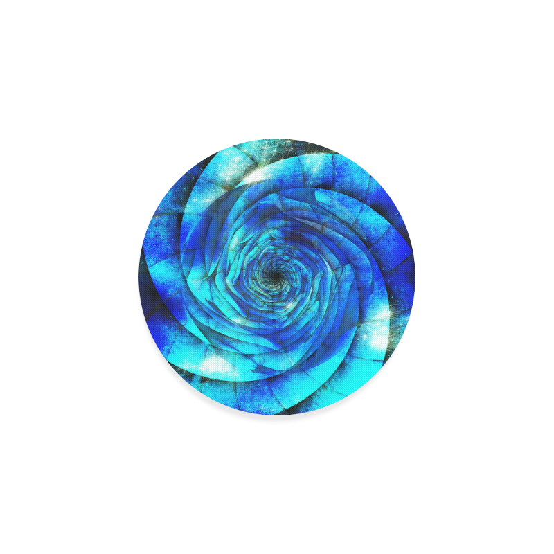 Galaxy Wormhole Spiral 3D - Jera Nour Round Coaster