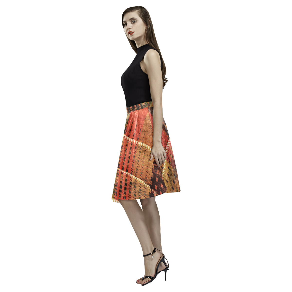 Batik Maharani #6 - Jera Nour Melete Pleated Midi Skirt (Model D15)