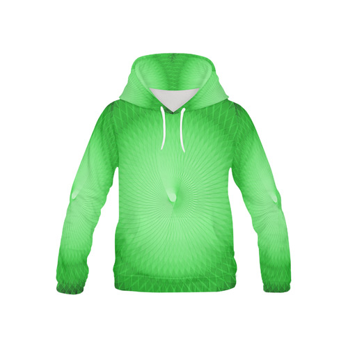 Green Plafond All Over Print Hoodie for Kid (USA Size) (Model H13)