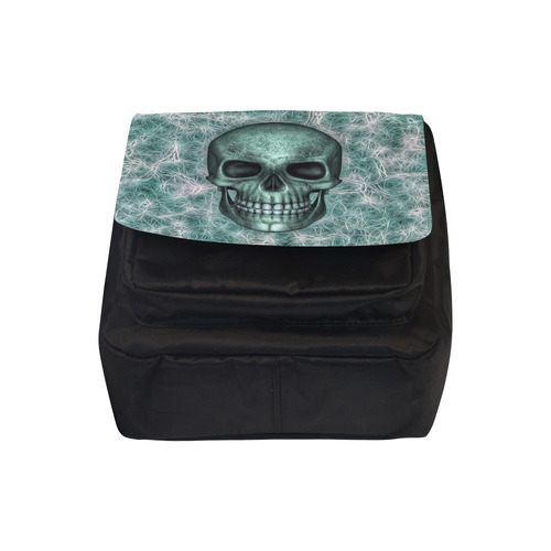 Smiling Skull on Fibers G by JamColors Crossbody Nylon Bags (Model 1633)