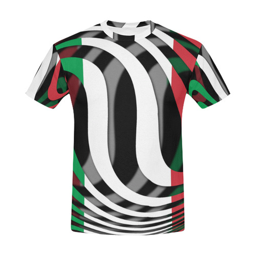 The Flag of Italy All Over Print T-Shirt for Men (USA Size) (Model T40)