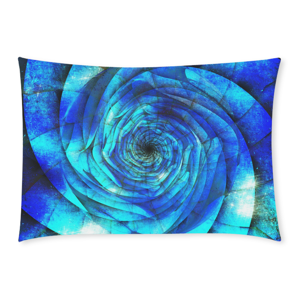 Galaxy Wormhole Spiral 3D - Jera Nour Custom Rectangle Pillow Case 20x30 (One Side)