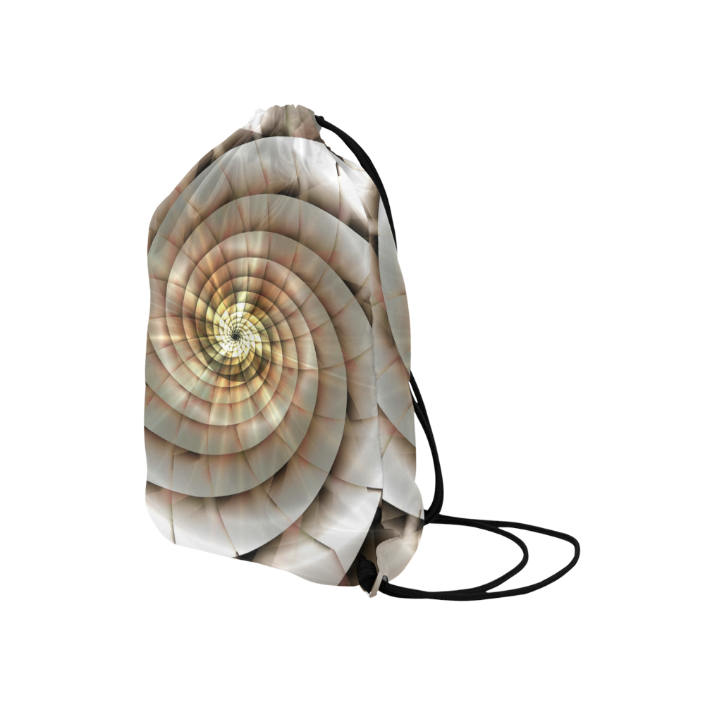 Spiral Eye 3D - Jera Nour Medium Drawstring Bag Model 1604 (Twin Sides) 13.8"(W) * 18.1"(H)