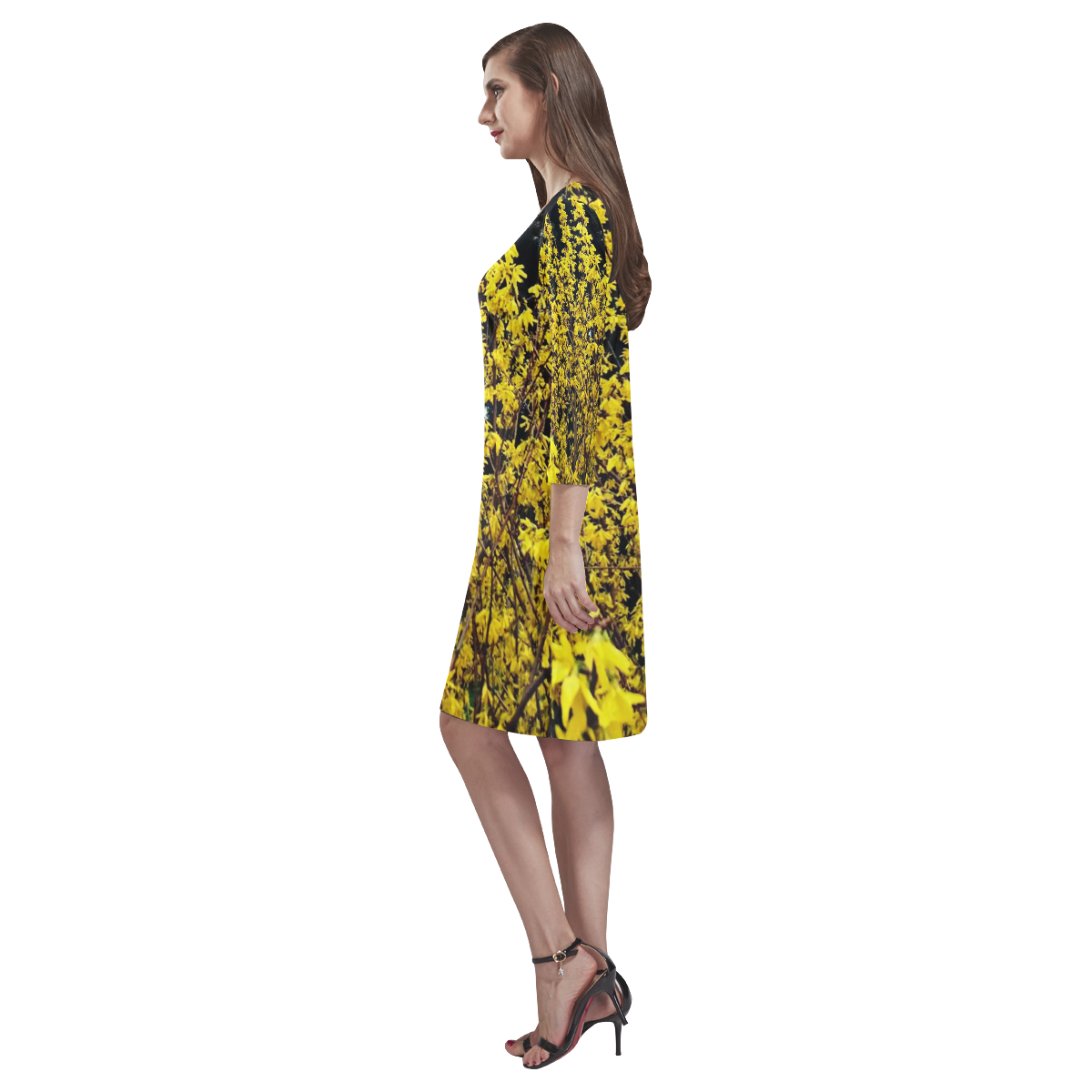 spring in Vienna 2 by FeelGood Rhea Loose Round Neck Dress(Model D22)