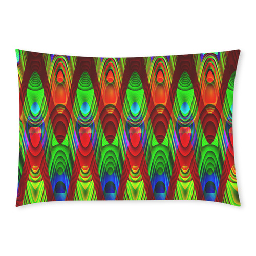 2D Wave #1B - Jera Nour Custom Rectangle Pillow Case 20x30 (One Side)