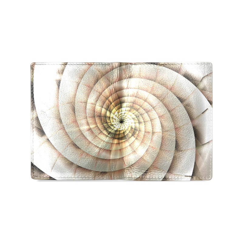 Spiral Eye 3D - Jera Nour Men's Leather Wallet (Model 1612)