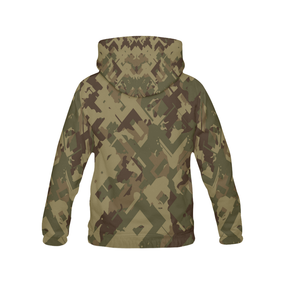 Camouflage Chaos All Over Print Hoodie for Men (USA Size) (Model H13)