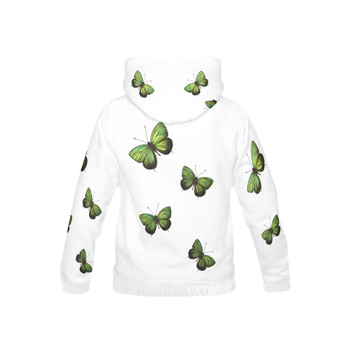 Arhopala horsfield butterflies painting All Over Print Hoodie for Kid (USA Size) (Model H13)