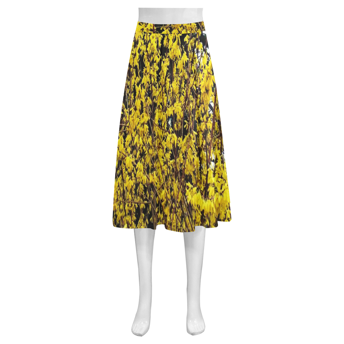 spring in Vienna 2 by FeelGood Mnemosyne Women's Crepe Skirt (Model D16)