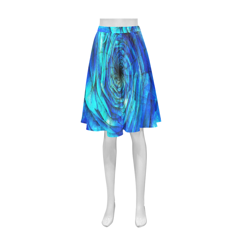 Galaxy Wormhole Spiral 3D - Jera Nour Athena Women's Short Skirt (Model D15)