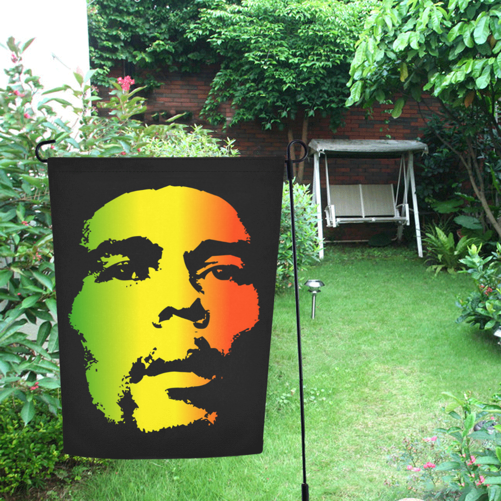 King Of Reggae Bob Marley Garden Flag 12‘’x18‘’（Without Flagpole）
