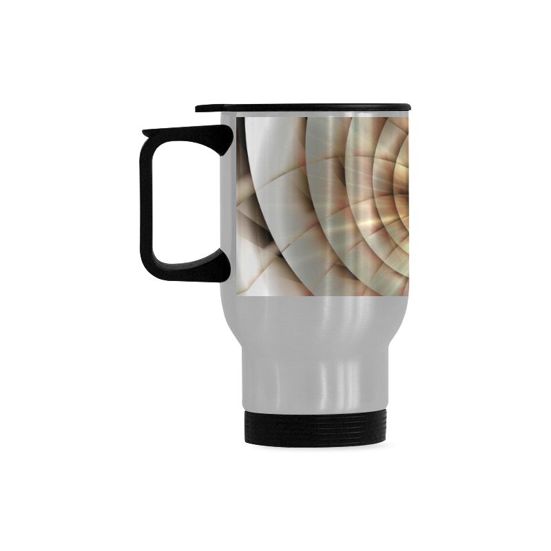 Spiral Eye 3D - Jera Nour Travel Mug (Silver) (14 Oz)