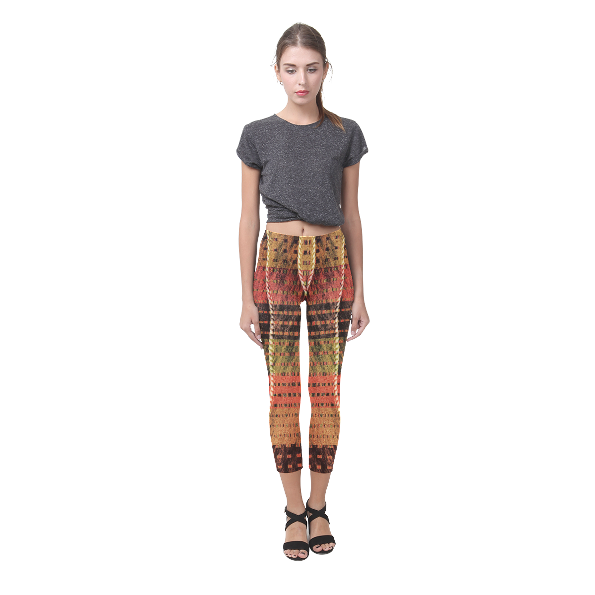 Batik Maharani #6 Vertical - Jera Nour Capri Legging (Model L02)