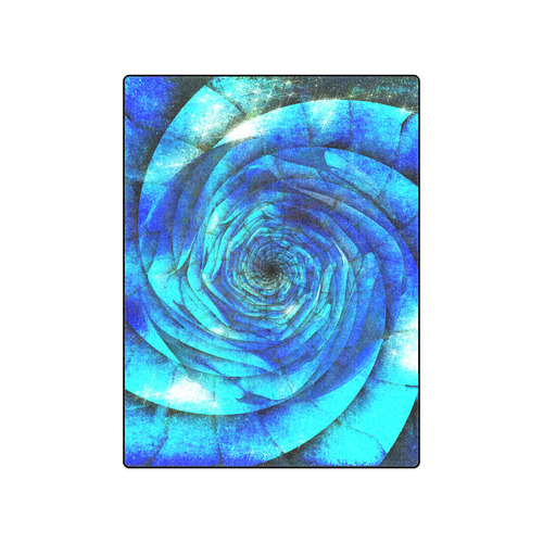 Galaxy Wormhole Spiral 3D - Jera Nour Blanket 50"x60"