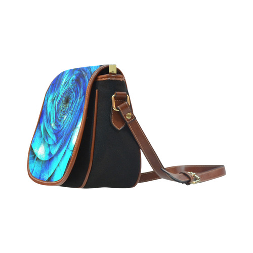 Galaxy Wormhole Spiral 3D - Jera Nour Saddle Bag/Small (Model 1649)(Flap Customization)