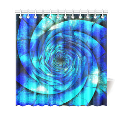 Galaxy Wormhole Spiral 3D - Jera Nour Shower Curtain 69"x70"