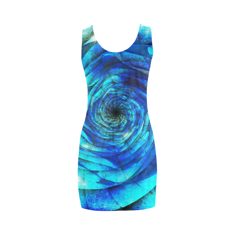Galaxy Wormhole Spiral 3D - Jera Nour Medea Vest Dress (Model D06)