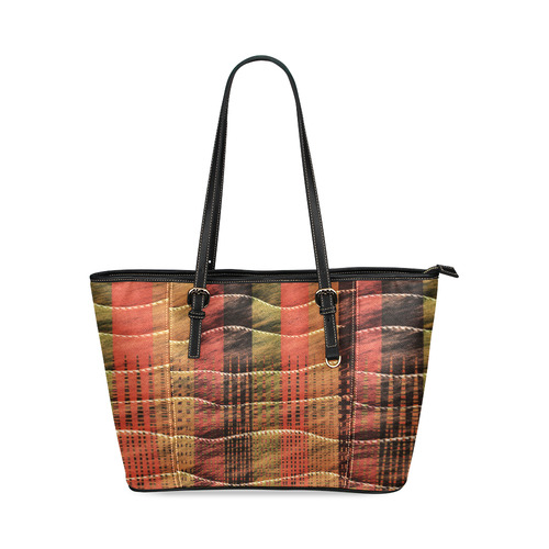 Batik Maharani #6 - Jera Nour Leather Tote Bag/Small (Model 1640)
