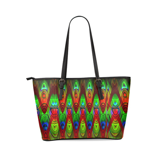 2D Wave #1B - Jera Nour Leather Tote Bag/Small (Model 1640)