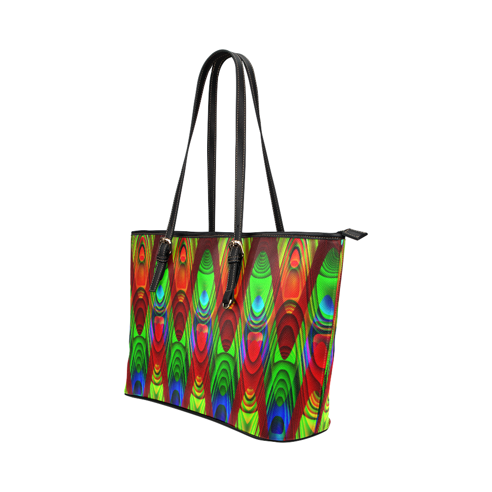 2D Wave #1B - Jera Nour Leather Tote Bag/Small (Model 1651)