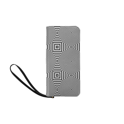 Striped geometric pattern Women's Clutch Purse (Model 1637)