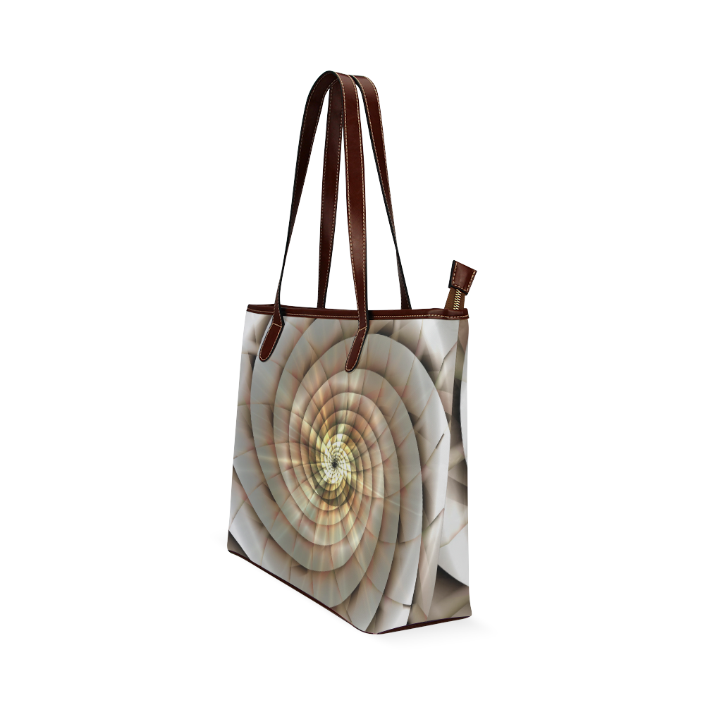 Spiral Eye 3D - Jera Nour Shoulder Tote Bag (Model 1646)