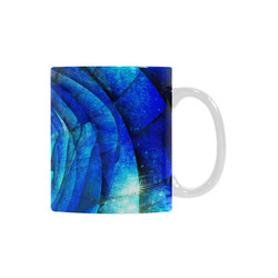 Galaxy Wormhole Spiral 3D - Jera Nour White Mug(11OZ)