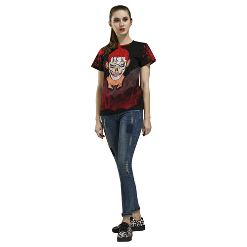 Nice Death by Popart Lover All Over Print T-Shirt for Women (USA Size) (Model T40)