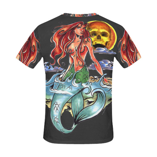 Mermaid mens t shirt All Over Print T-Shirt for Men (USA Size) (Model T40)